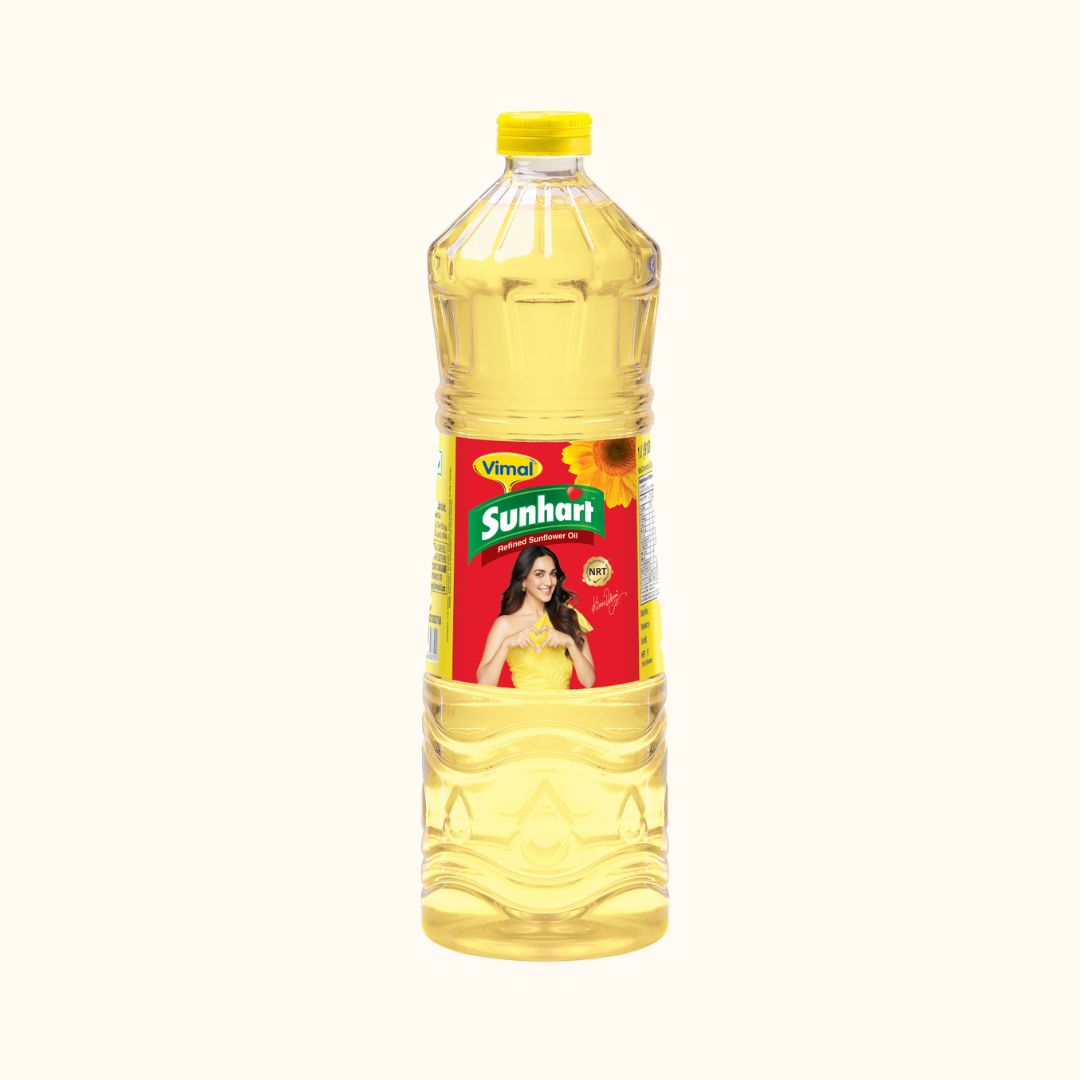 Vimal Sunhart Refined Sunflower Oil | 1-L Bottle