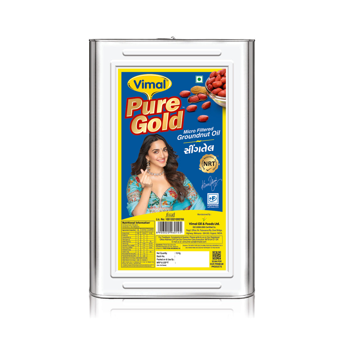 Vimal Pure Gold Groundnut Oil 13 kg