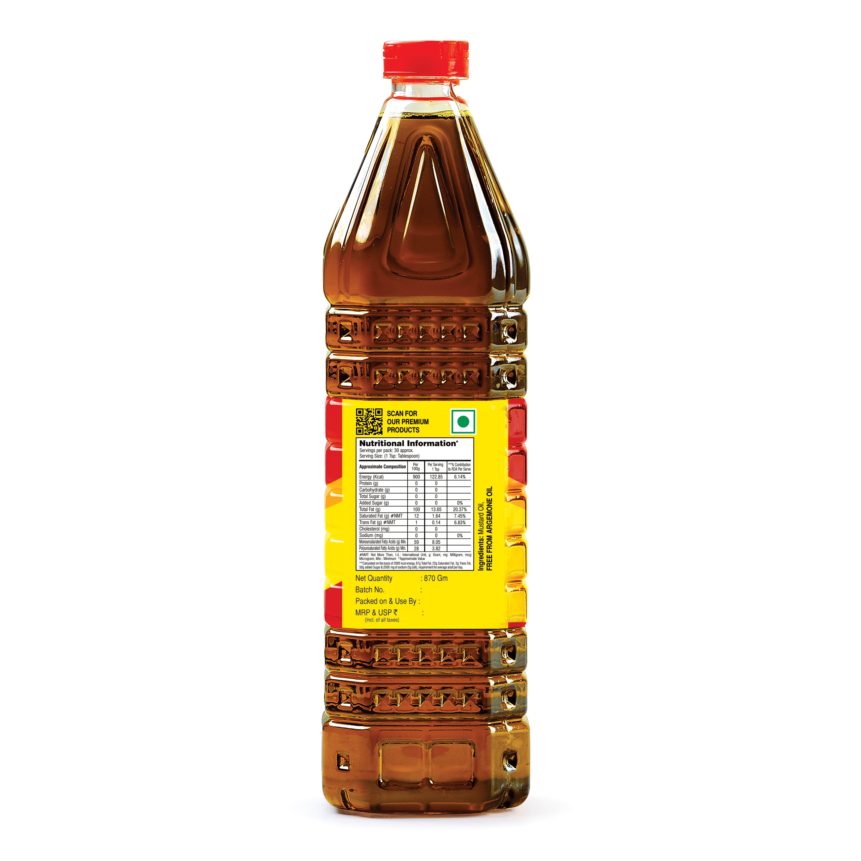 Vimal Mustard Oil 870 g