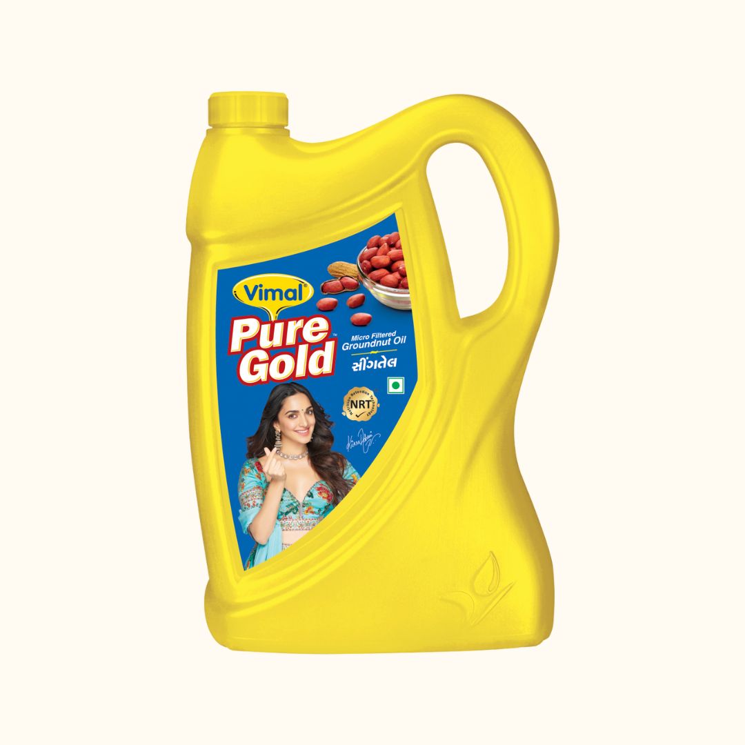 Vimal Pure Gold Micro-Filtered Groundnut Oil | 5-L Jar