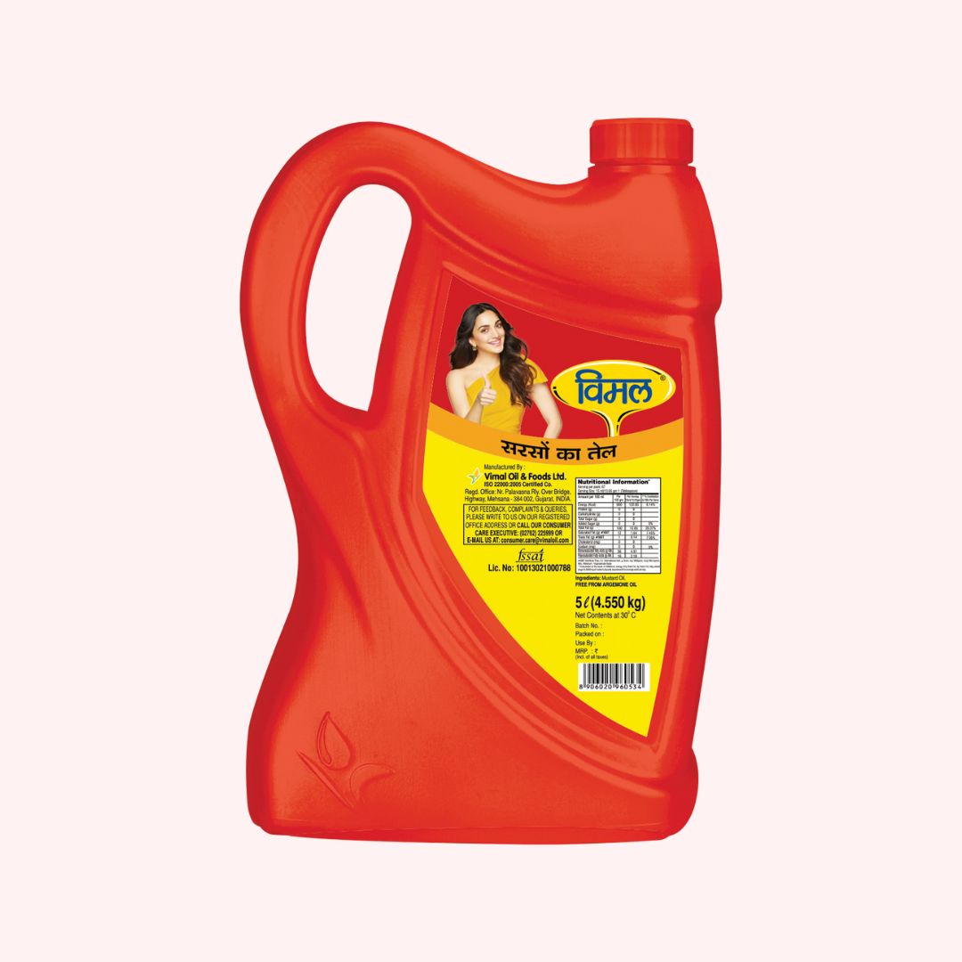 Vimal Mustard Oil | 5-L Jar