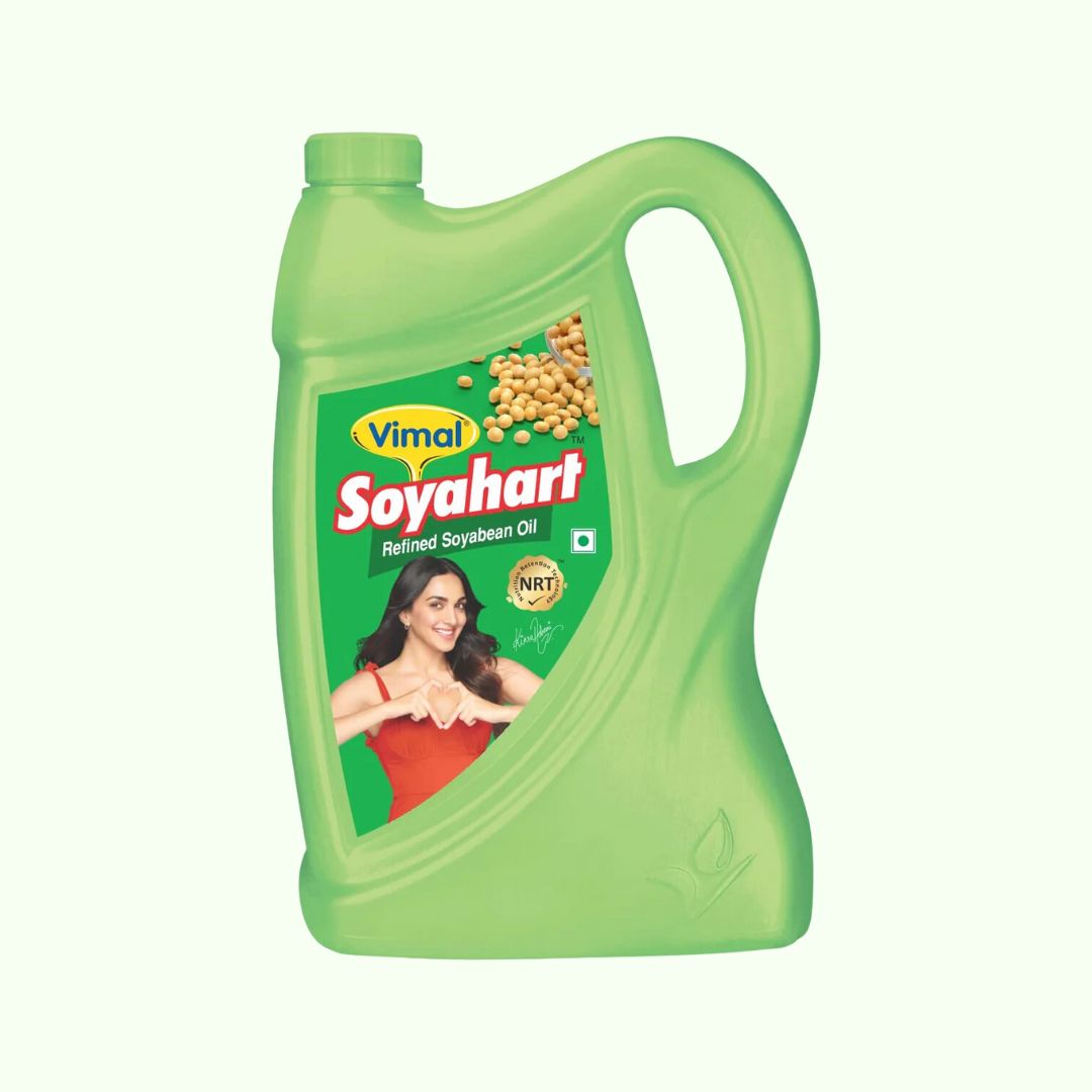 Vimal Soyahart Refined Soyabean Oil | 5-L Jar