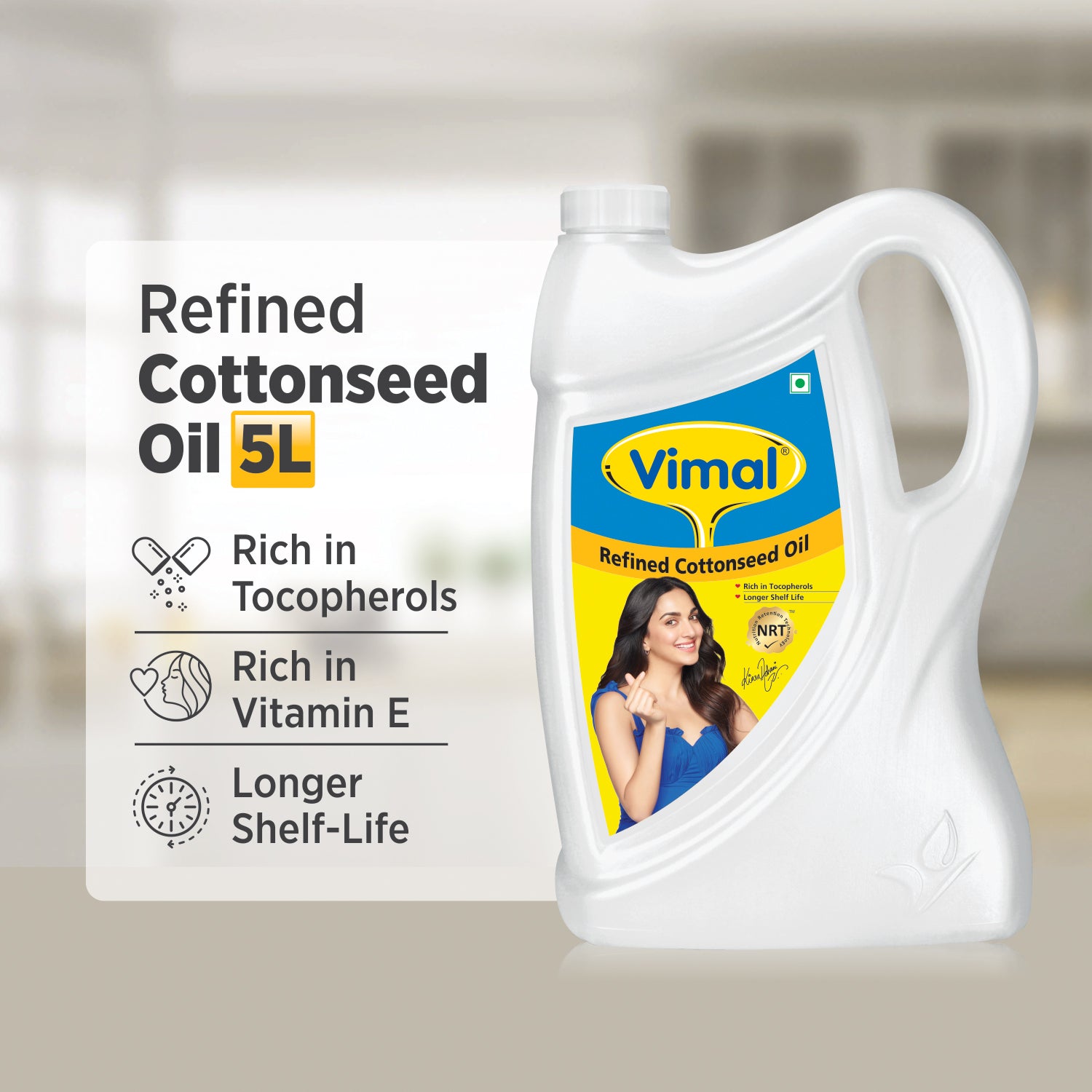Vimal Refined Cottonseed Oil | 5-L Jar