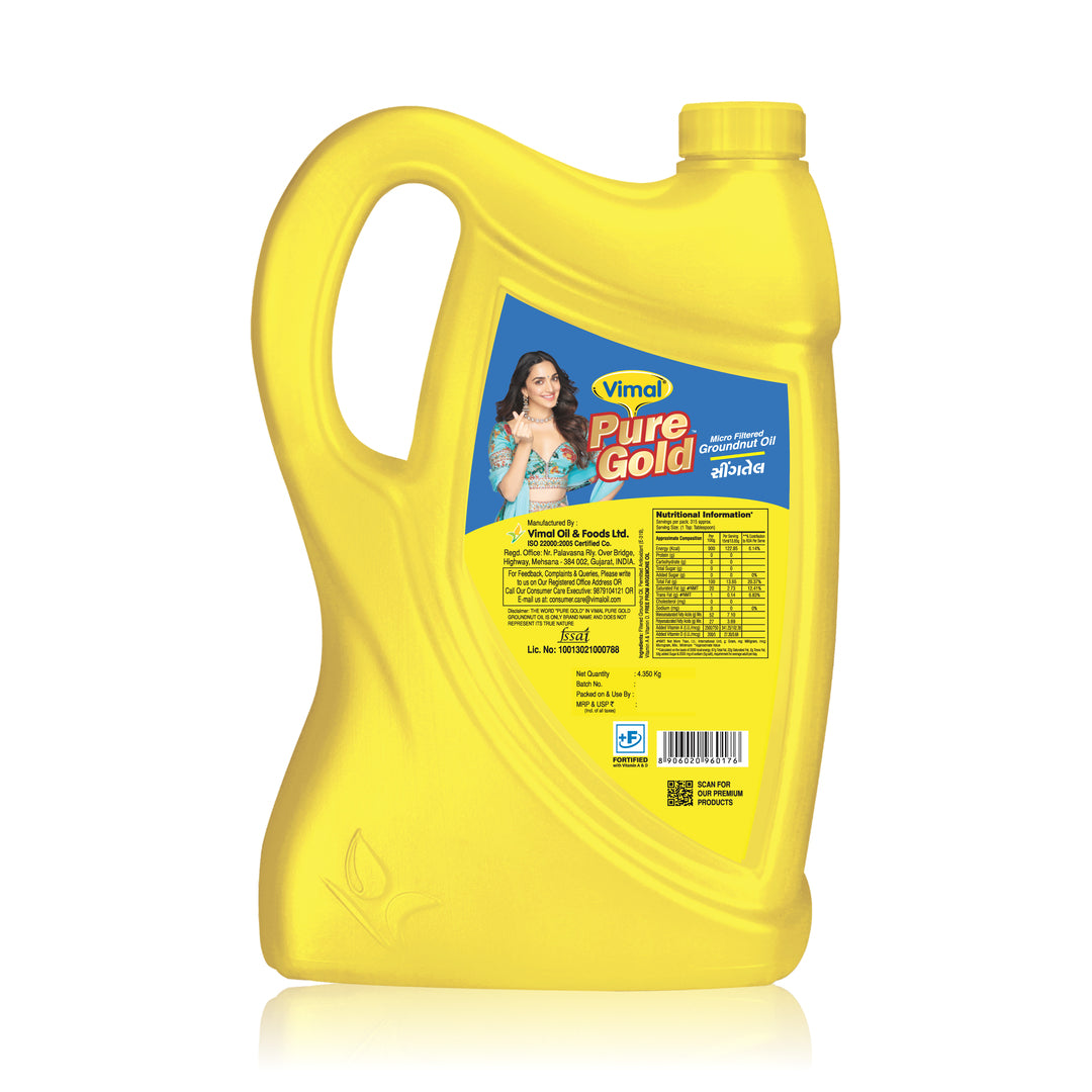 Vimal Pure Gold Groundnut Oil 4.35 kg