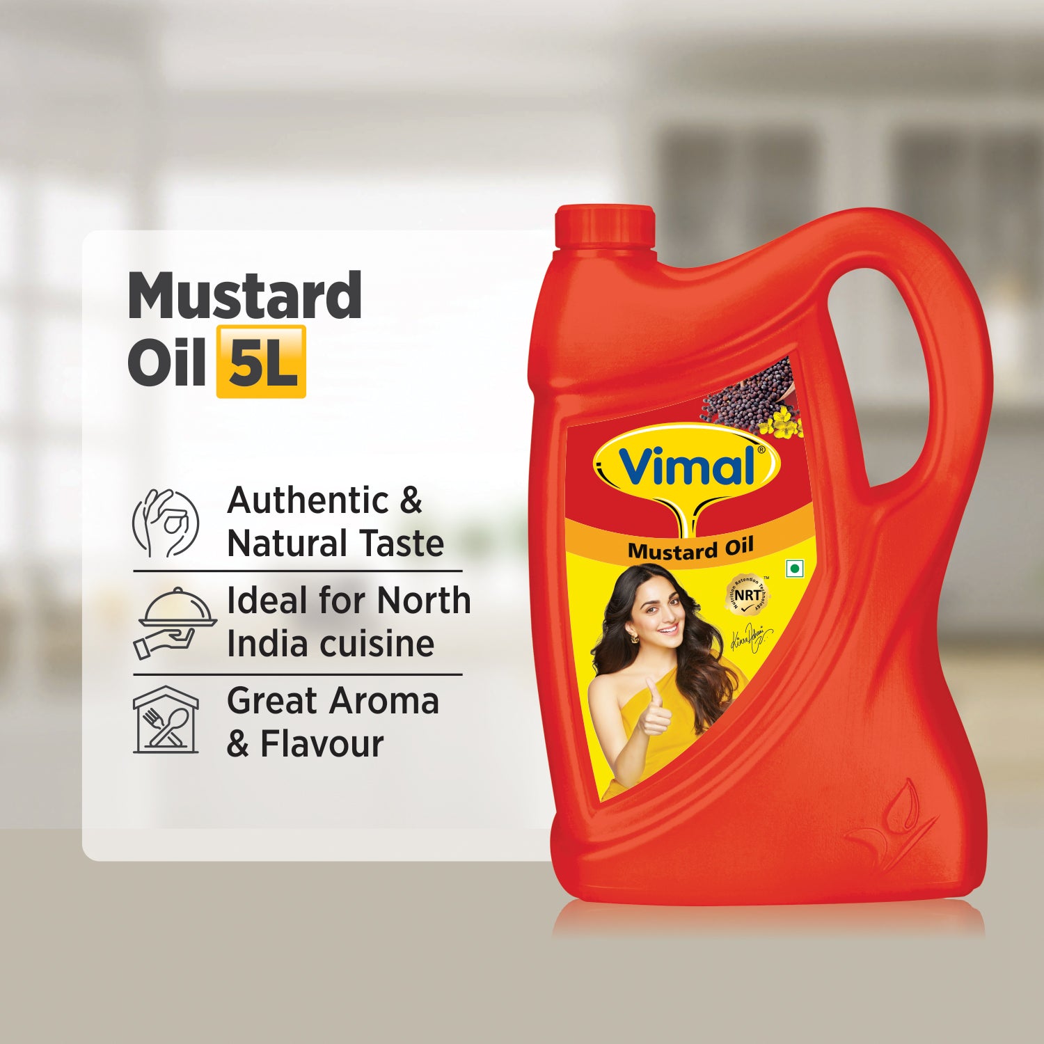 Vimal Mustard Oil | 5-L Jar