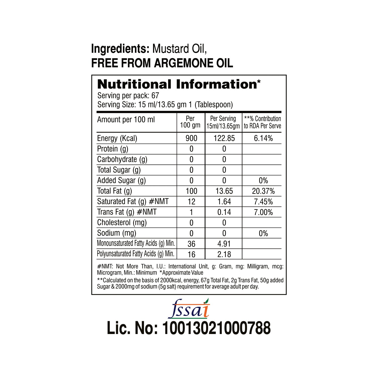 Vimal Mustard Oil | 5-L Jar