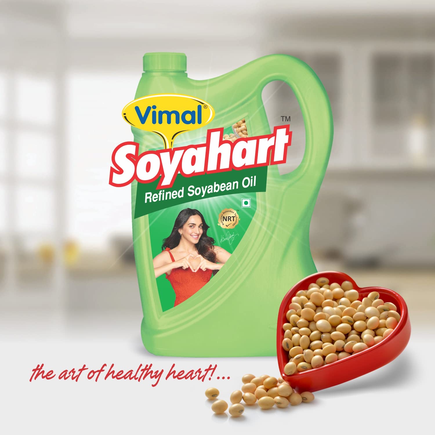 Vimal Soyahart Refined Soyabean Oil | 5-L Jar