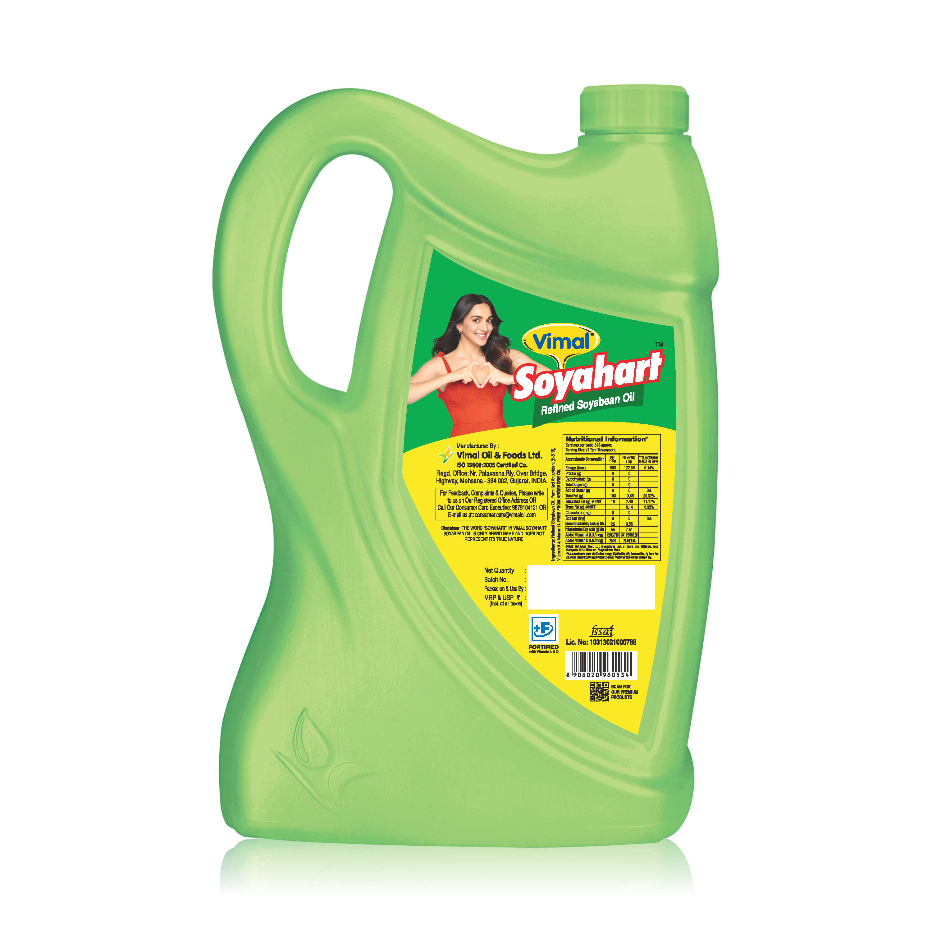 Vimal Soyahart Refined Soyabean Oil 4.35 kg
