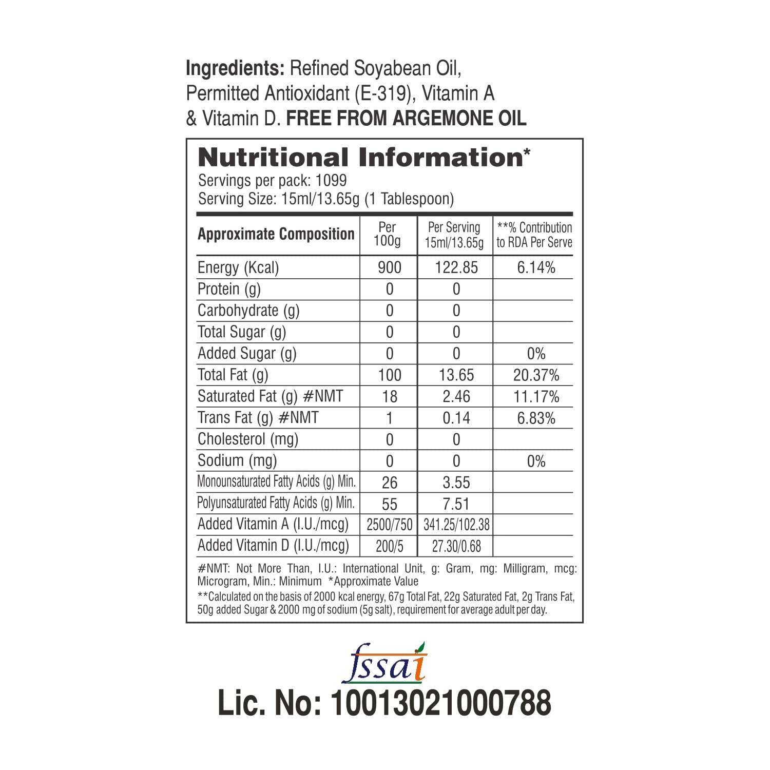 Vimal Soyahart Refined Soyabean Oil | 15 KG Tin