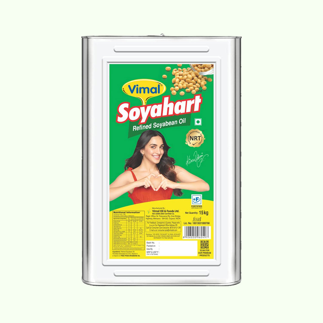 Vimal Soyahart Refined Soyabean Oil | 15 KG Tin
