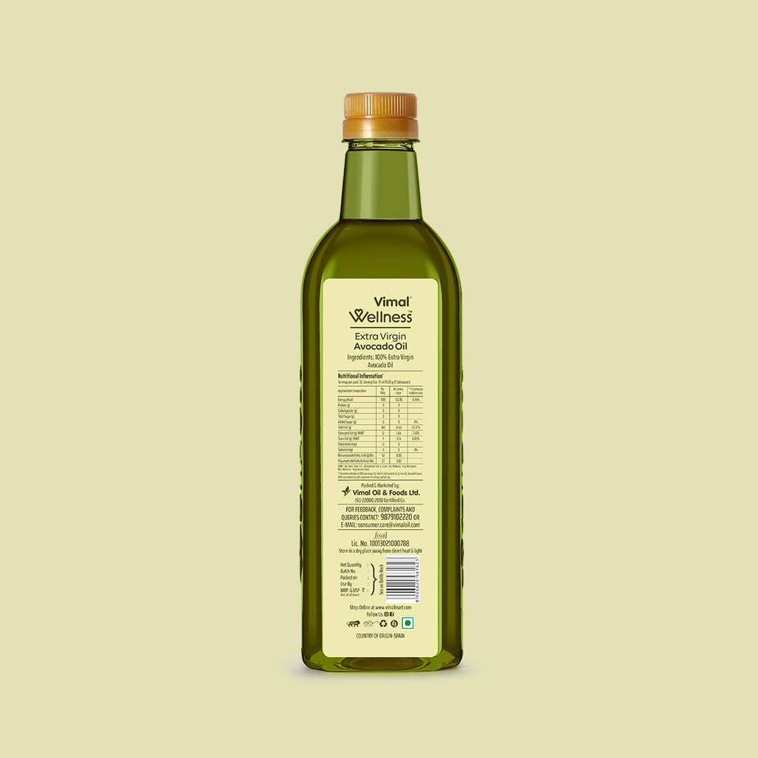 Vimal Wellness Extra Virgin Avocado Oil | 1 L