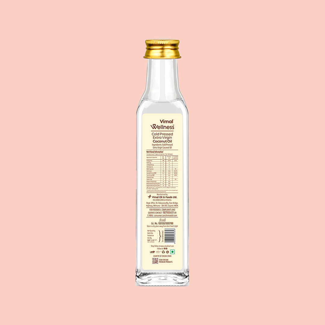 Vimal Wellness Cold Pressed Extra Virgin Coconut Oil | 250 ml
