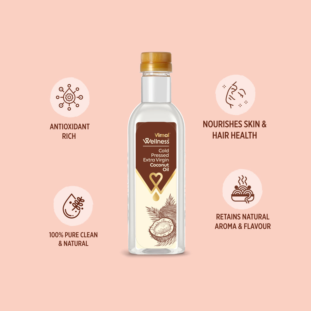 Vimal Wellness Cold Pressed Extra Virgin Coconut Oil | 500 ml