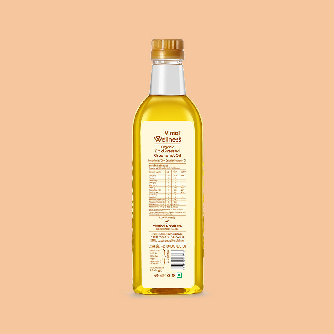 Vimal Wellness Cold Pressed Groundnut Oil | 500 ml