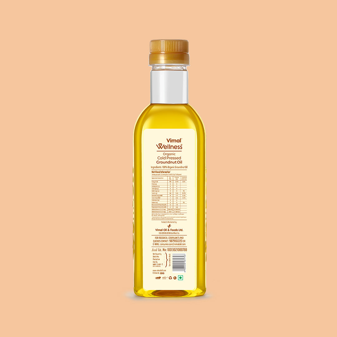 Vimal Wellness Cold Pressed Groundnut Oil | 1 L