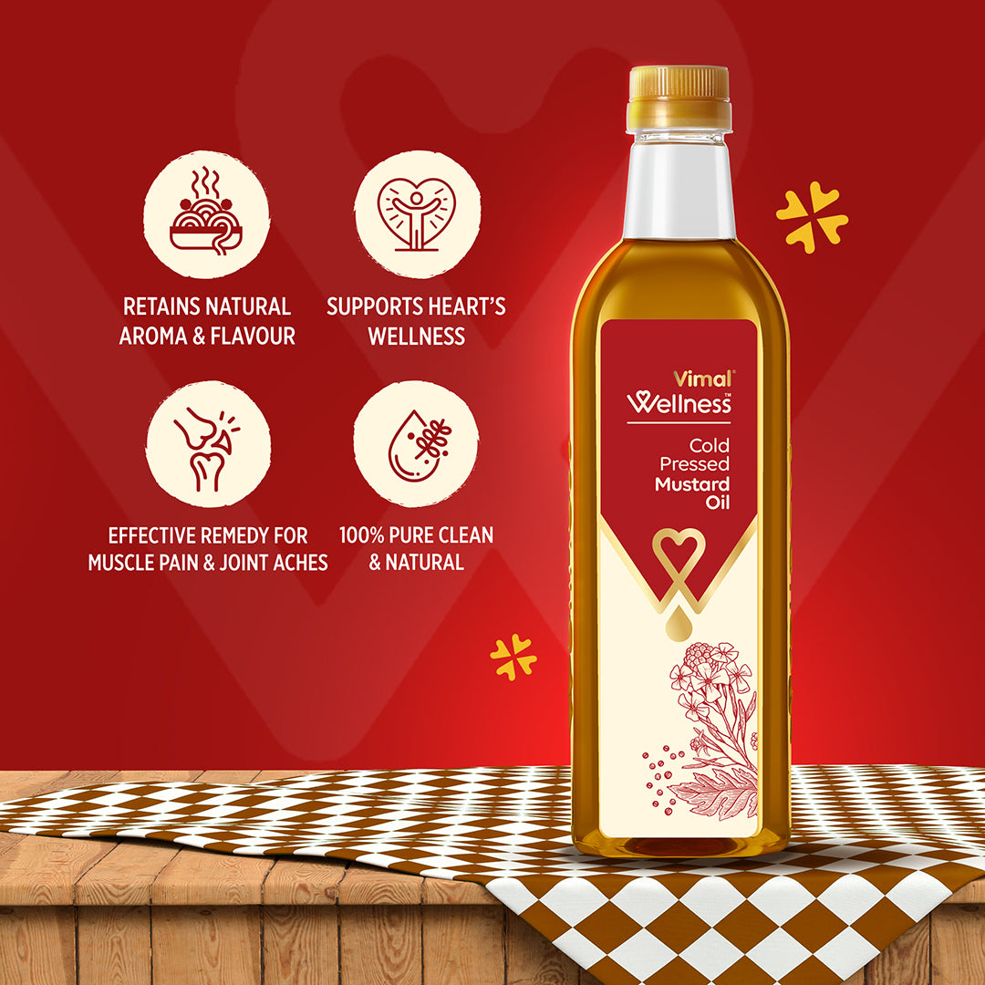 Vimal Wellness Cold Pressed Mustard Oil | 1 L