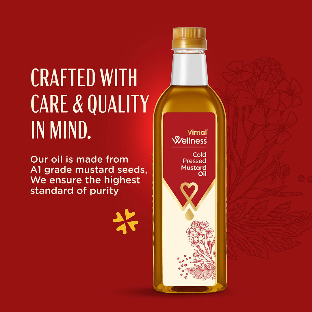 Vimal Wellness Cold Pressed Mustard Oil | 1 L
