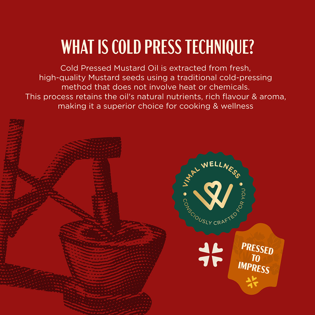 Vimal Wellness Cold Pressed Mustard Oil | 1 L