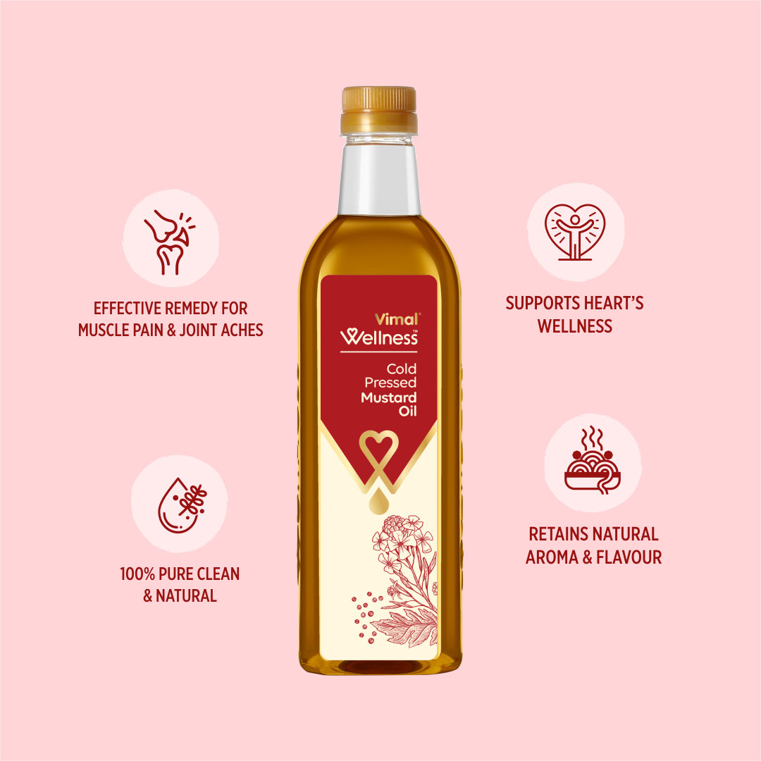 Vimal Wellness Cold Pressed Mustard Oil | 1 L