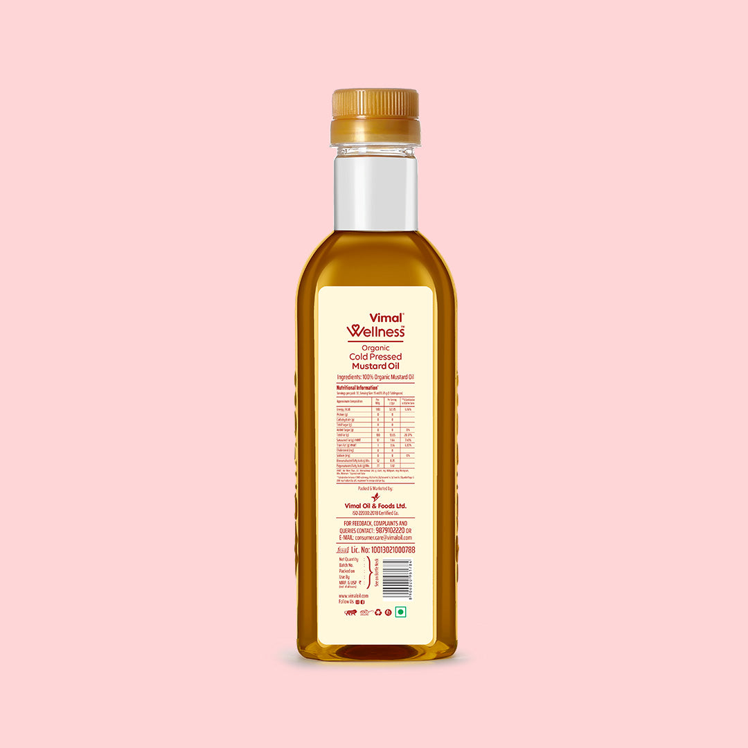 Vimal Wellness Cold Pressed Mustard Oil | 500 ml