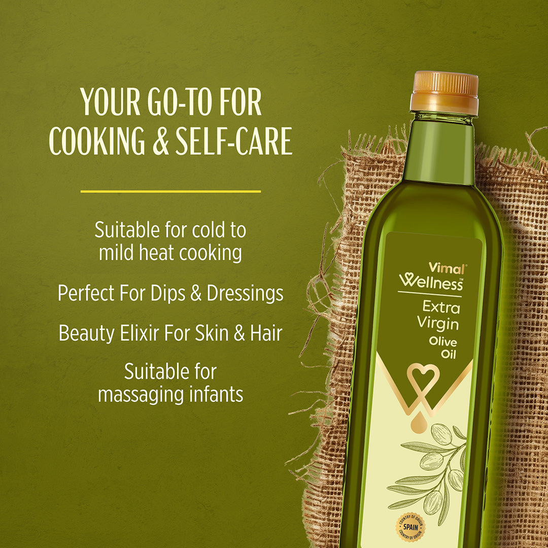 Vimal Wellness Extra Virgin Olive Oil | 1 L