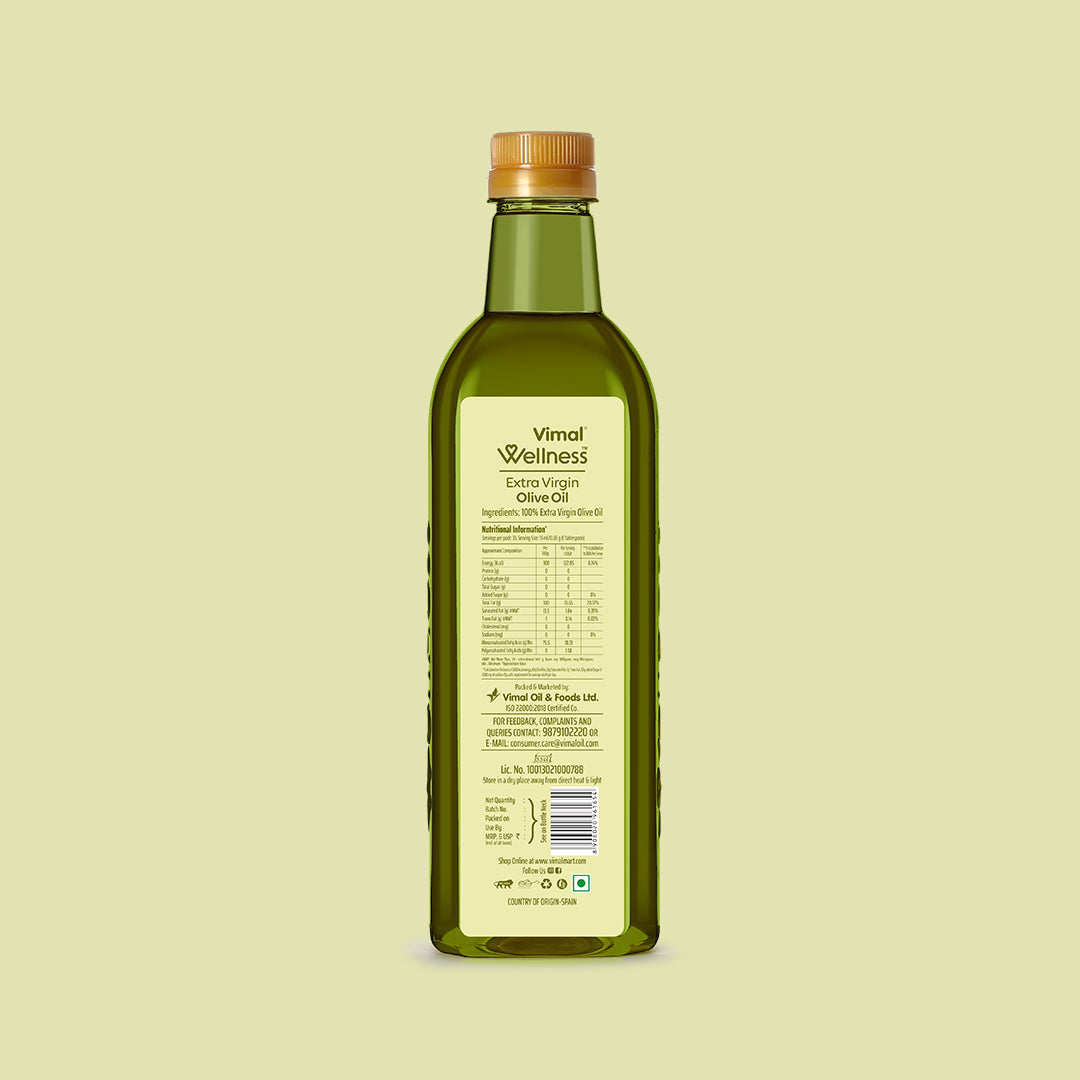 Vimal Wellness Extra Virgin Olive Oil | 1 L
