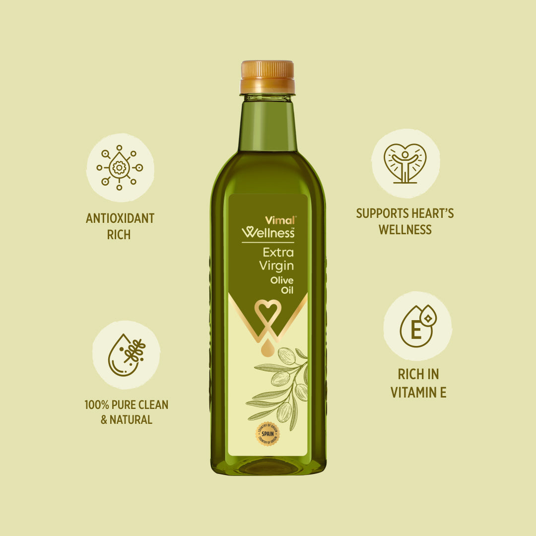 Vimal Wellness Extra Virgin Olive Oil | 1 L