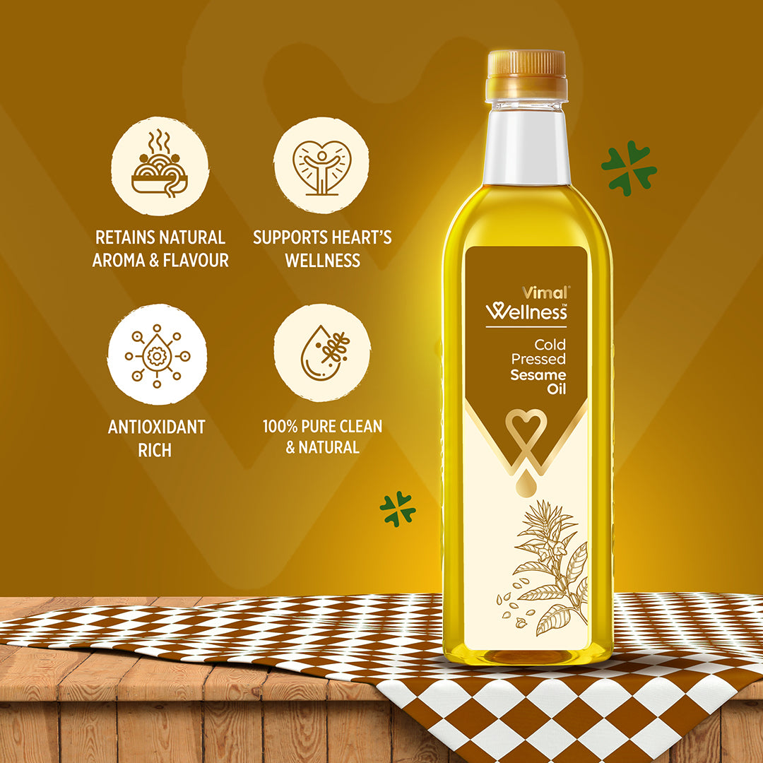 Vimal Wellness Cold Pressed Sesame Oil | 1 L