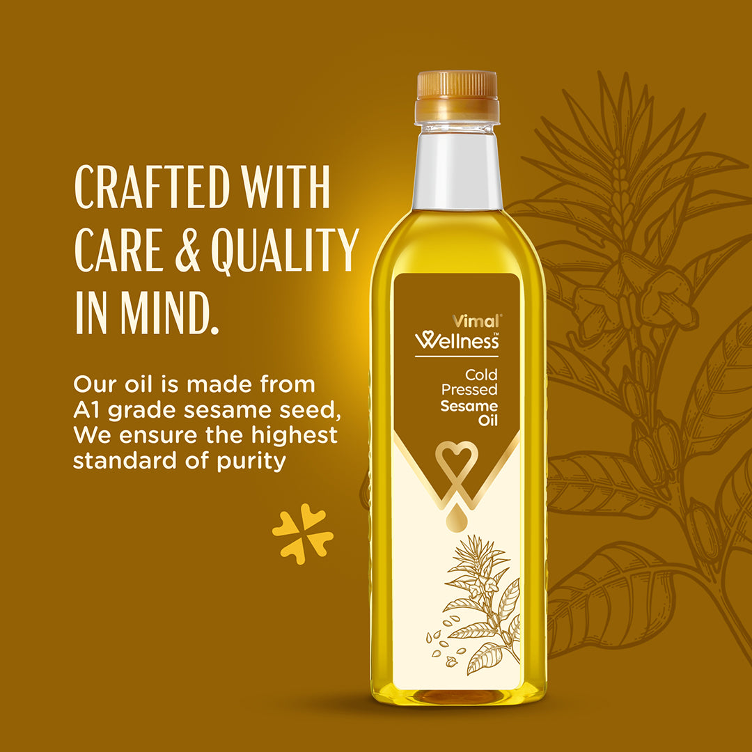 Vimal Wellness Cold Pressed Sesame Oil | 1 L