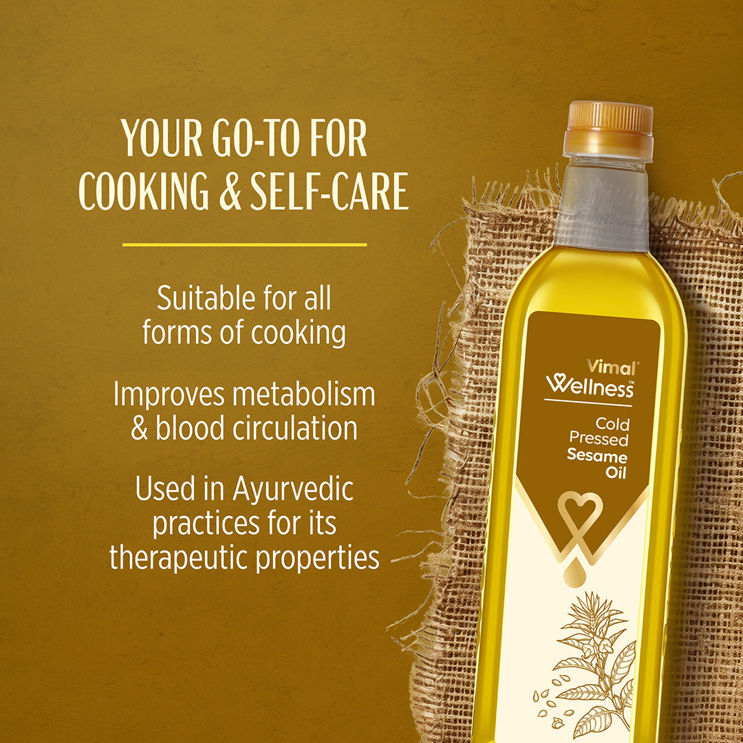 Vimal Wellness Cold Pressed Sesame Oil | 1 L