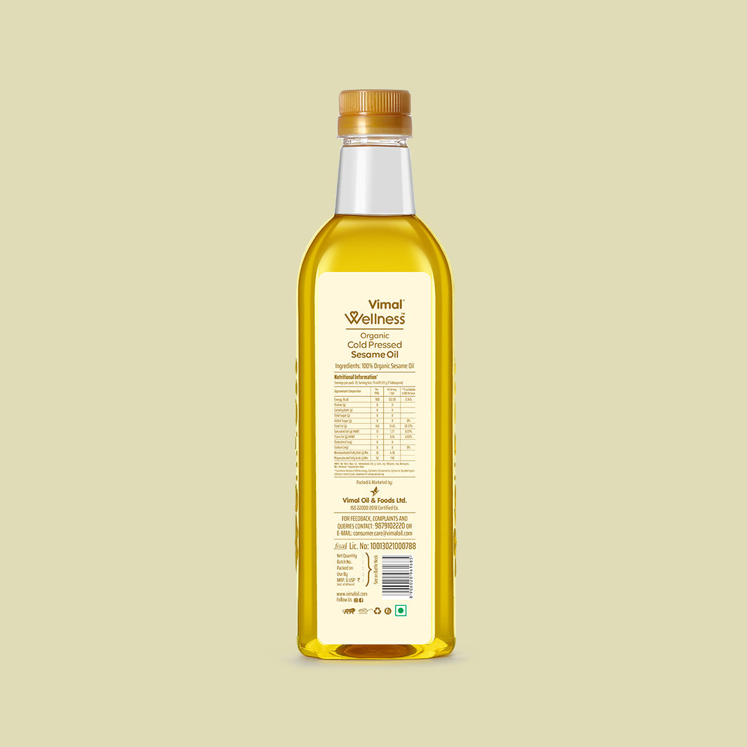 Vimal Wellness Cold Pressed Sesame Oil | 1 L