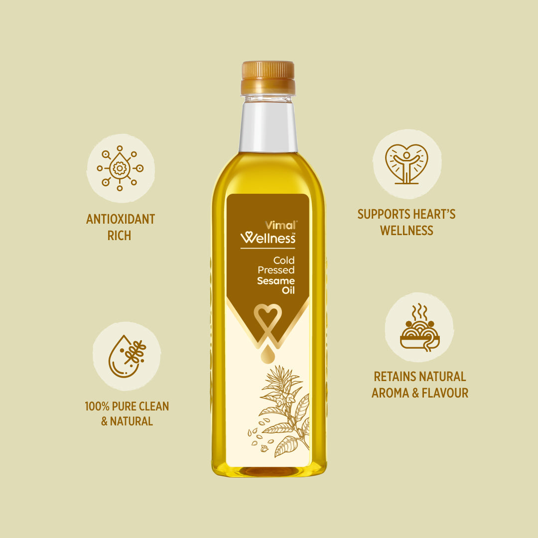 Vimal Wellness Cold Pressed Sesame Oil | 1 L