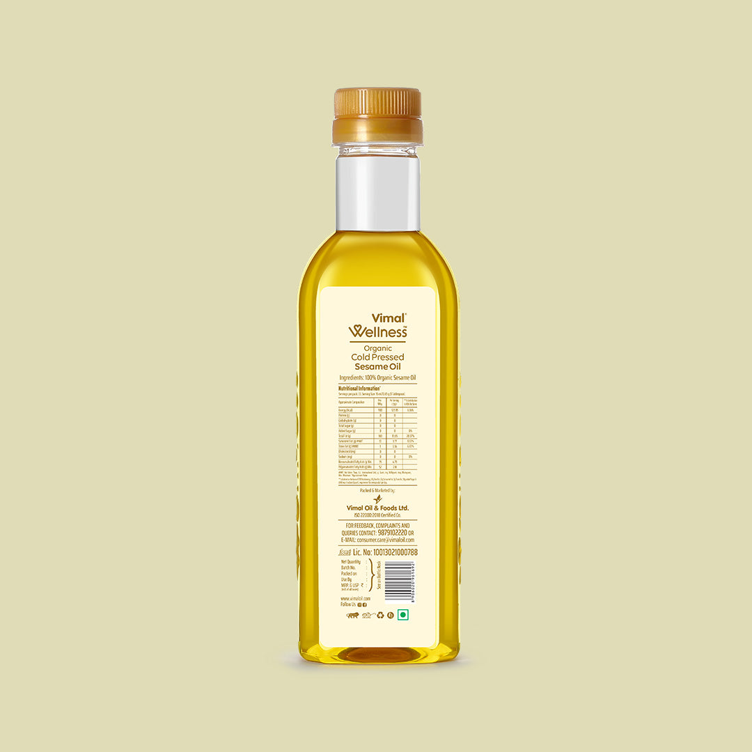 Vimal Wellness Cold Pressed Sesame Oil | 500 ml
