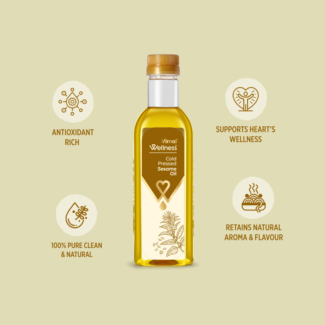 Vimal Wellness Cold Pressed Sesame Oil | 500 ml
