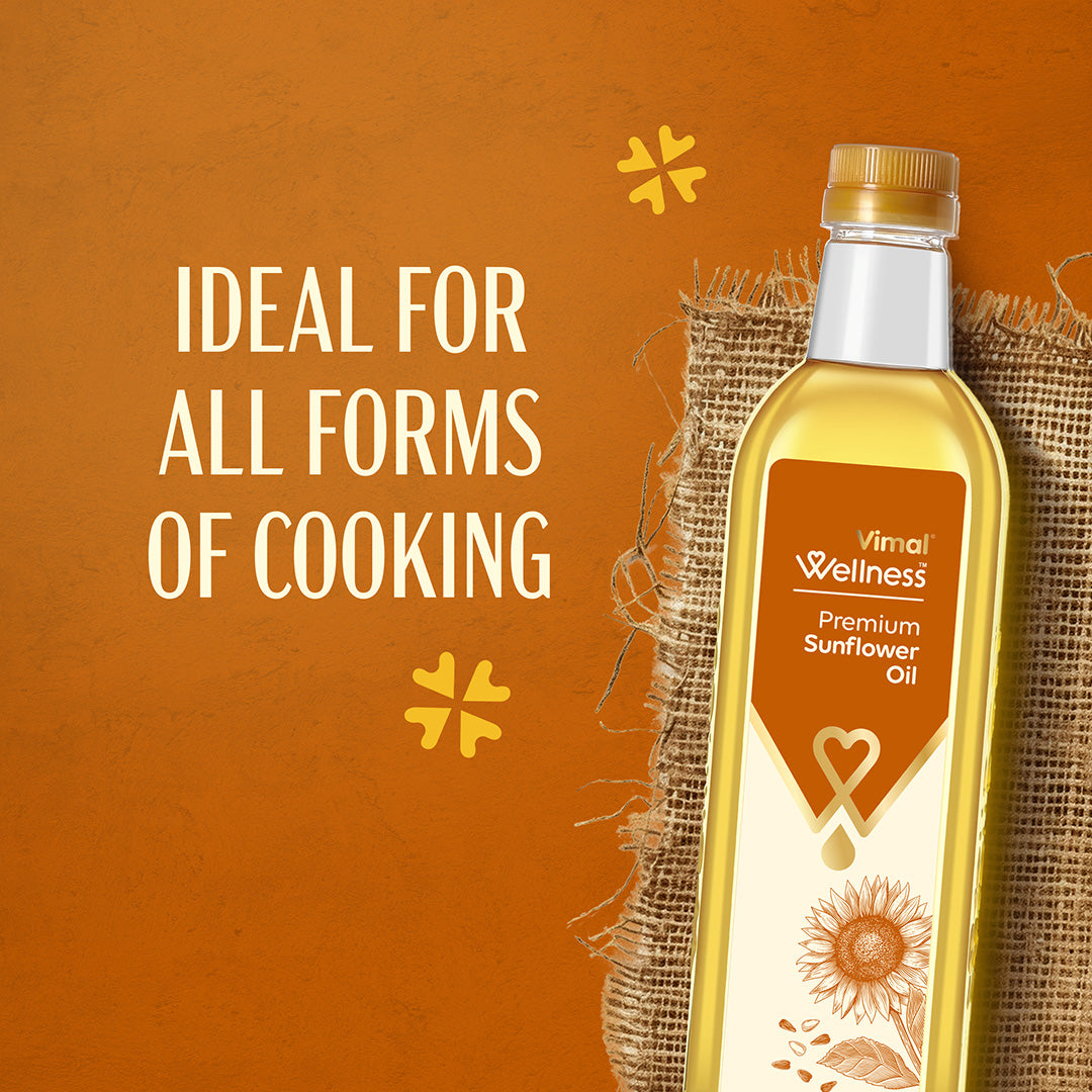 Vimal Wellness Premium Sunflower Oil | 1 L