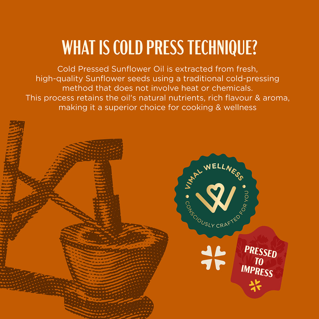 Vimal Wellness Premium Sunflower Oil | 1 L