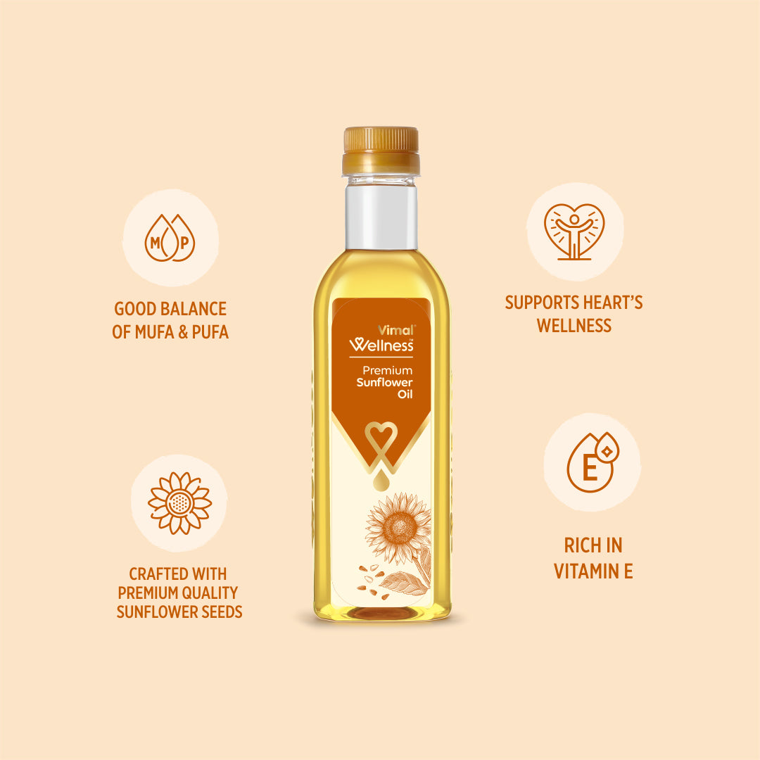 Vimal Wellness Premium Sunflower Oil | 500 ml